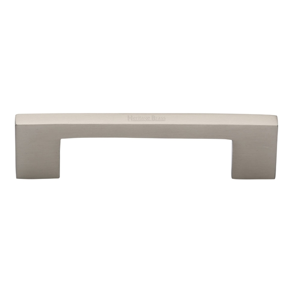 C0337 96-SN • 096 x 116 x 30mm • Satin Nickel • Heritage Brass Metro Cabinet Pull Handle